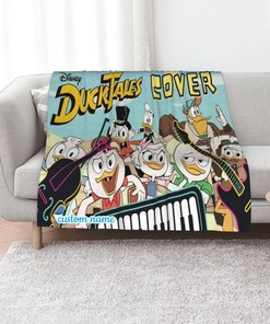 Personalized Disney Ducktales Quilt Blanket Bedding Set for Picnic and Living Room Decor - Perfect for Bedroom Decor