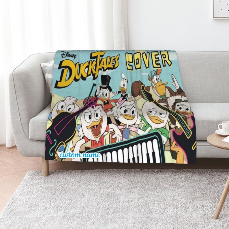 Personalized Disney Ducktales Quilt Blanket Bedding Set for Picnic and Living Room Decor - Perfect for Bedroom Decor - Image 2