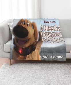 Personalized Disney Dug's Special Mission Quilt Blanket - Great Gifts for Family and Home Decoration