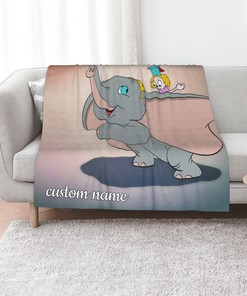 Personalized Disney Dumbo Quilt Blanket Bedding Set for Home Decoration