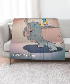 Personalized Disney Dumbo Quilt Blanket Bedding Set for Home Decoration