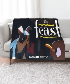 Personalized Disney Feast Quilt Blanket - Perfect for Bedroom Decor and Home Decoration