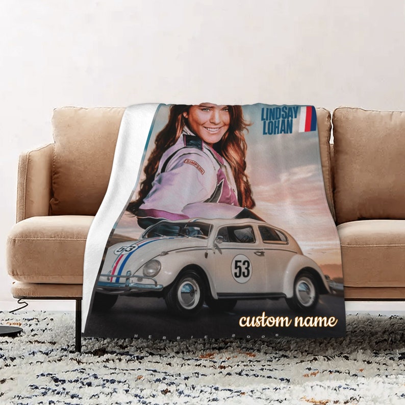 Personalized Disney Herbie Fully Loaded Quilt Blanket for Home Decoration and Sofa - Image 2