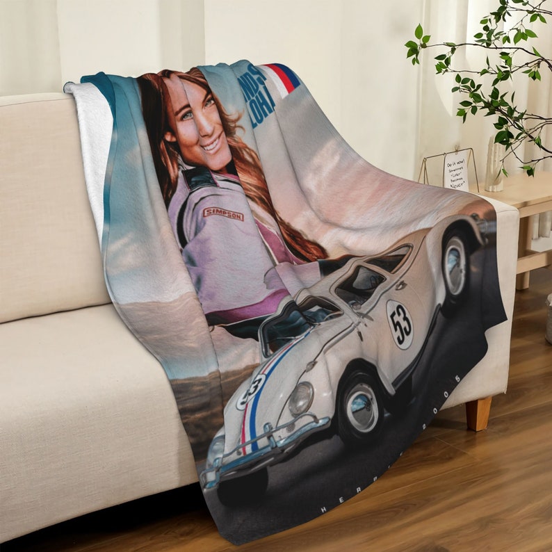 Personalized Disney Herbie Fully Loaded Quilt Blanket for Home Decoration and Sofa - Image 3
