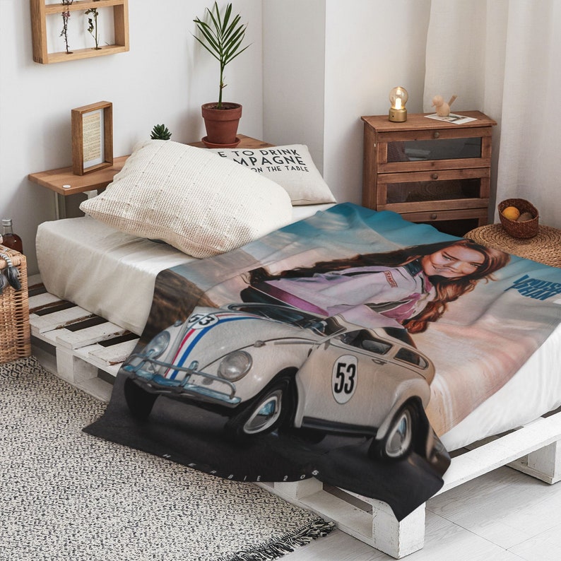 Personalized Disney Herbie Fully Loaded Quilt Blanket for Home Decoration and Sofa - Image 4