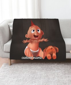 Personalized Disney Jack Jack Attack Quilt Blanket Bedding Set for Sofa and Living Room Decor - Great Gifts for Family