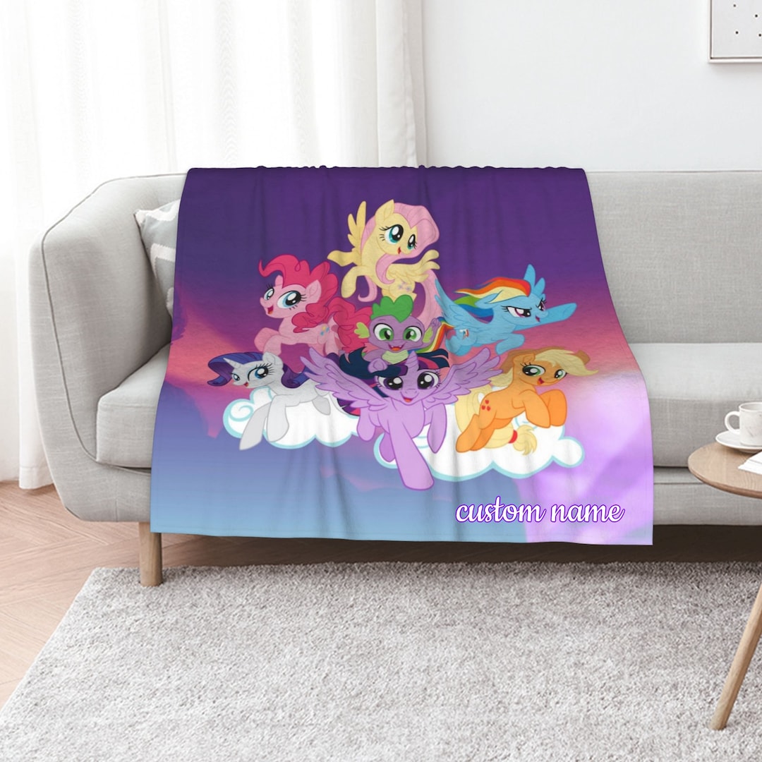 Personalized Disney My Little Pony Quilt Blanket Bedding Set - Ideal for Picnic