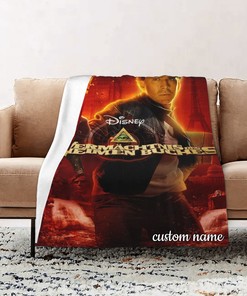 Personalized Disney National Treasure Quilt Blanket Set for Home Decor and Picnic - Great Gifts for Family