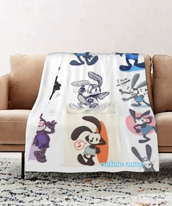 Personalized Disney Oswald Quilt Blanket for Home Decoration and Sofa