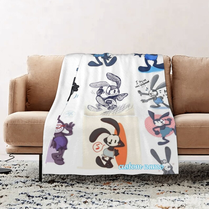 Personalized Disney Oswald Quilt Blanket for Home Decoration and Sofa - Image 2
