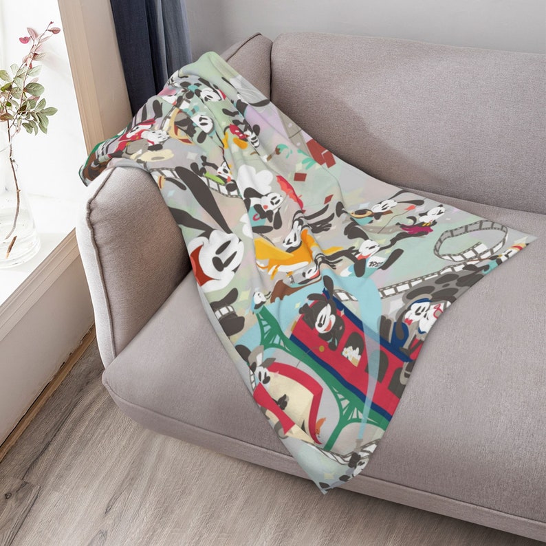 Personalized Disney Oswald The Lucky Rabbit Quilt Blanket - Ideal for Sofa Blanket and Home Decoration - Image 3