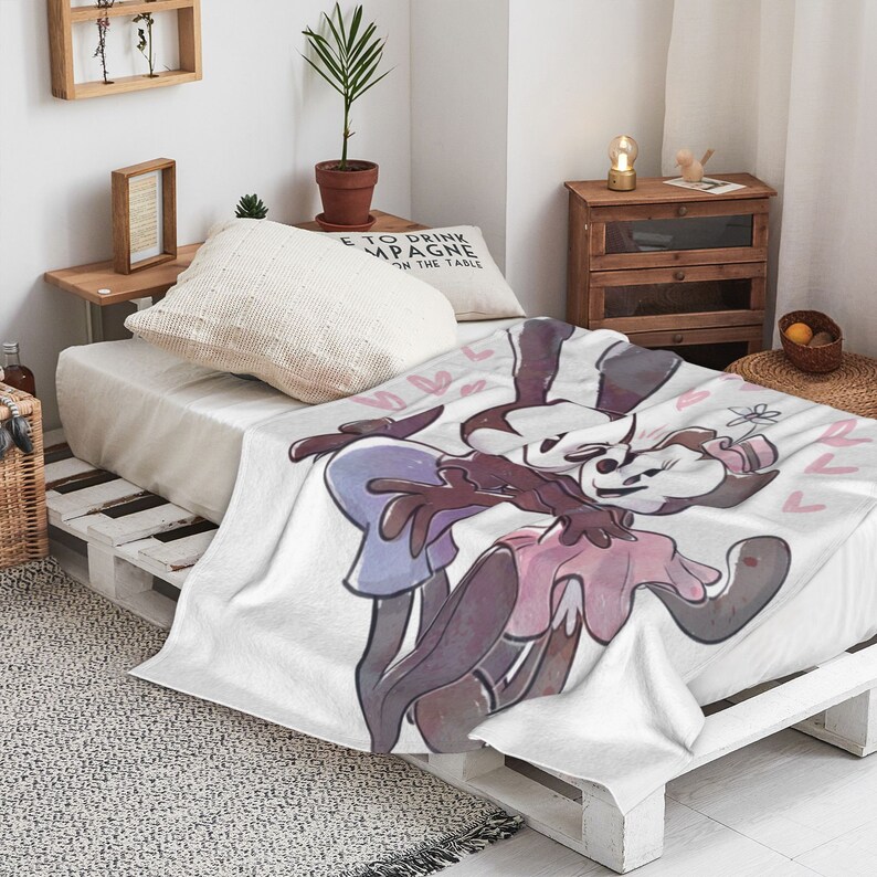 Personalized Disney Oswald The Lucky Rabbit Quilt Blanket for Home Decoration and Sofa - Image 3