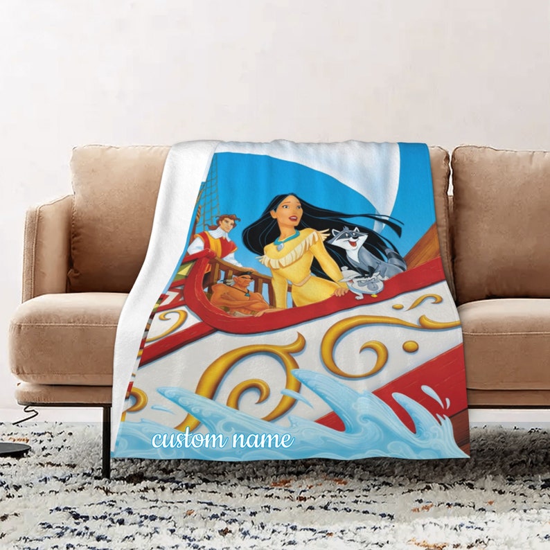 Personalized Disney Pocahontas II Journey to a New World Quilt Blanket - Suitable for Home Decoration and Sofa Blanket - Image 2