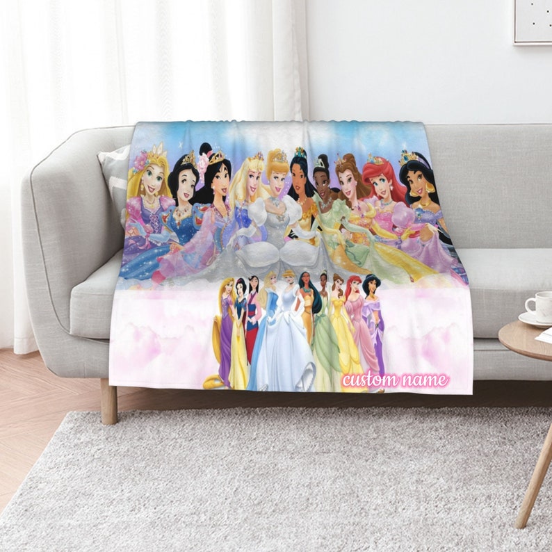 Personalized Disney Princess Quilt Blanket for Great Gifts for Family - Image 2
