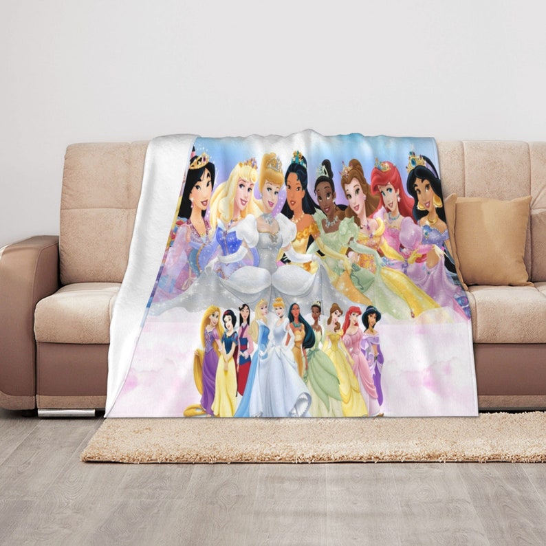 Personalized Disney Princess Quilt Blanket for Great Gifts for Family - Image 3