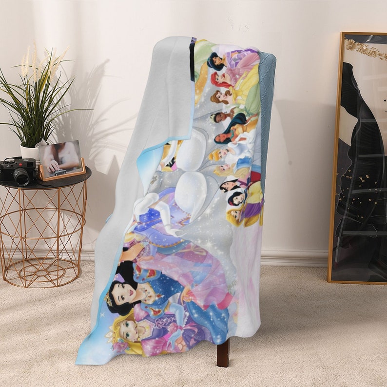 Personalized Disney Princess Quilt Blanket for Great Gifts for Family - Image 4
