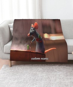 Personalized Disney Ratatouille Quilt Blanket - Perfect for Bedroom Decor and Home Decoration