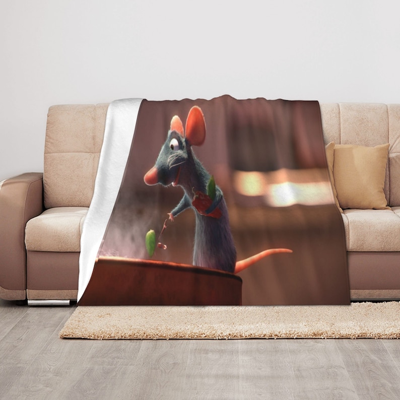 Personalized Disney Ratatouille Quilt Blanket - Perfect for Bedroom Decor and Home Decoration - Image 3