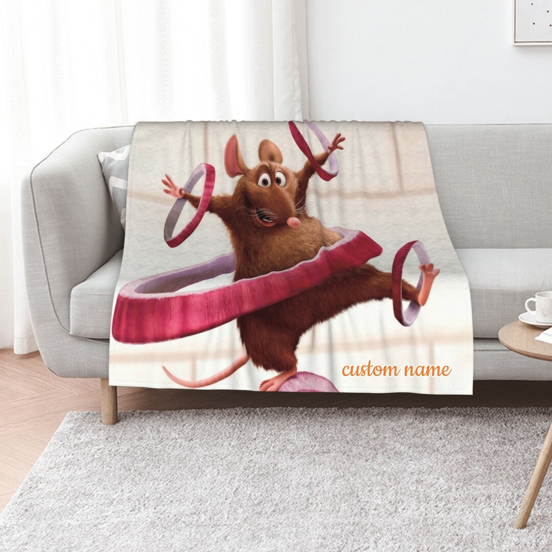 Personalized Disney Ratatouille Quilt Blanket Set - Suitable for Home Decoration and Picnic