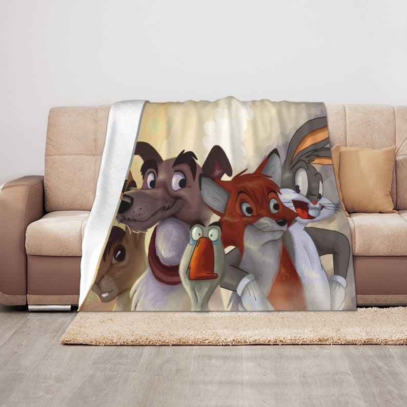 Personalized Disney The Fox and the Hound Quilt Blanket Bedding Set - Ideal for Home Decoration - Image 3
