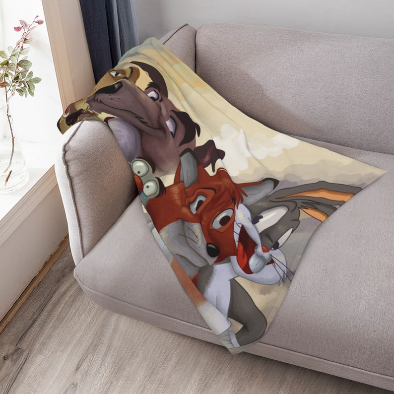 Personalized Disney The Fox and the Hound Quilt Blanket Bedding Set - Ideal for Home Decoration - Image 4