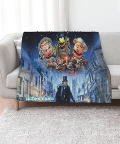Personalized Disney The Muppet Christmas Carol Quilt Blanket for Home Decor - Great Gifts for Family
