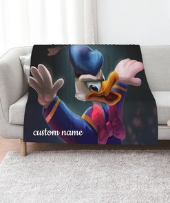 Personalized Donald Duck Quilt Blanket - Great for Bedroom Decor and Home Decoration