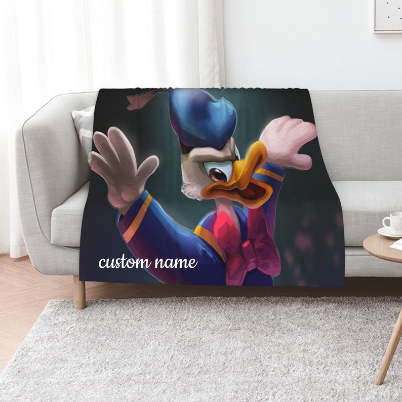 Personalized Donald Duck Quilt Blanket - Great for Bedroom Decor and Home Decoration - Image 2