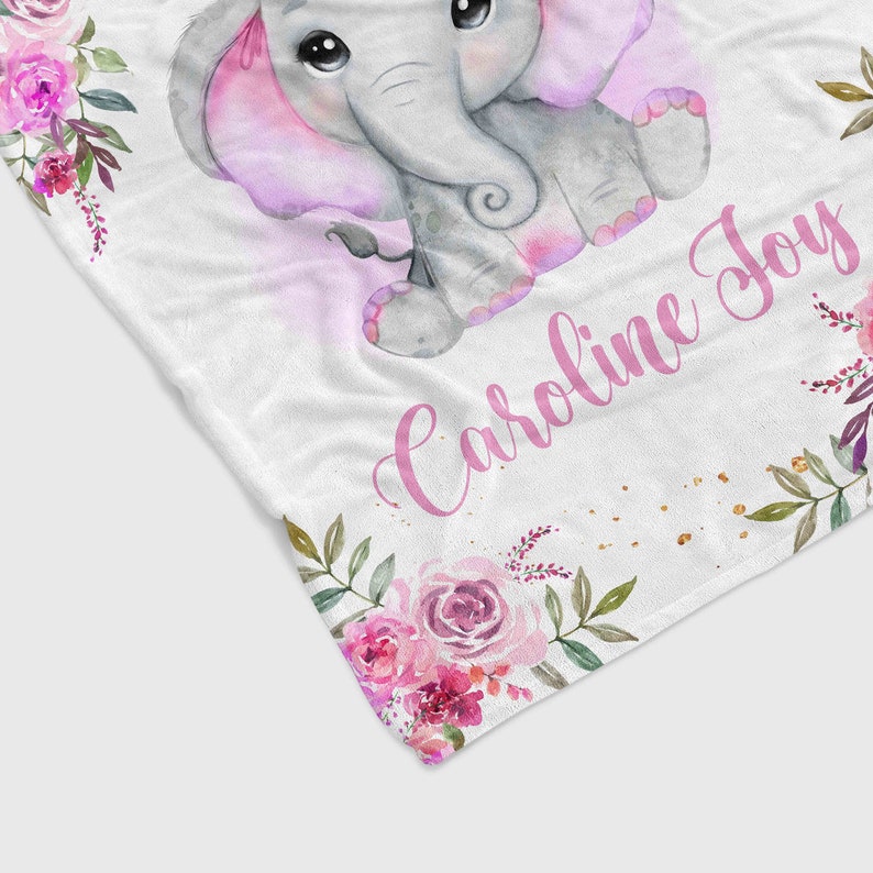 Personalized Elephant Quilt Blanket - Perfect Gift for Family - Image 3