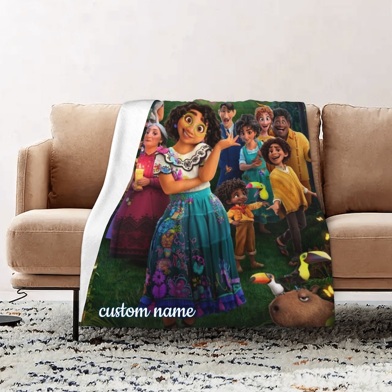 Personalized Encanto Quilt Blanket Bedding Set for Home Decor and Picnic - Great Gifts for Family - Image 2