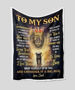Personalized Family Lion King Quilt Blanket Bedding Set - Unique Gift for Boys and Girls, Home Decoration