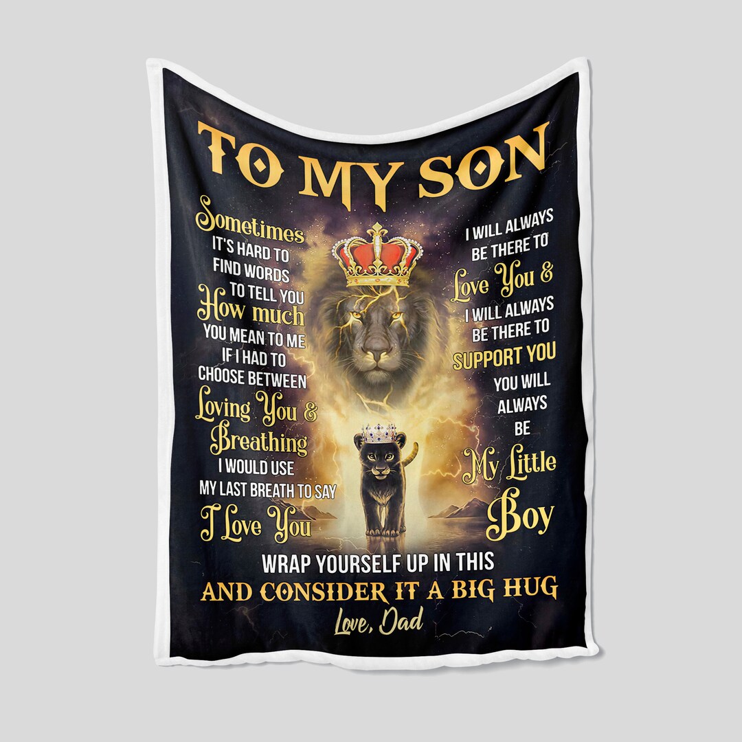 Personalized Family Lion King Quilt Blanket Bedding Set - Unique Gift for Boys and Girls, Home Decoration