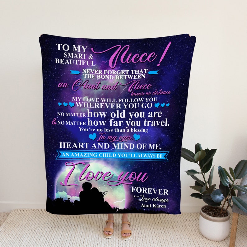 Personalized Family To My Niece Blanket Quilt - Great Gifts for Girls, Home Decoration - Image 2