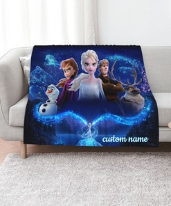 Personalized Frozen Quilt Blanket for Home Decoration