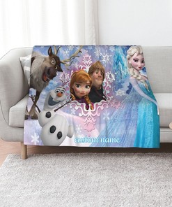 Personalized Frozen Quilt Blanket for Home Decoration and Sofa