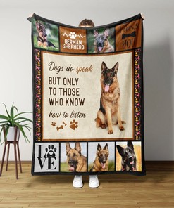 Personalized German Shepherd Blanket Quilt Bedding Set - Sofa Blanket