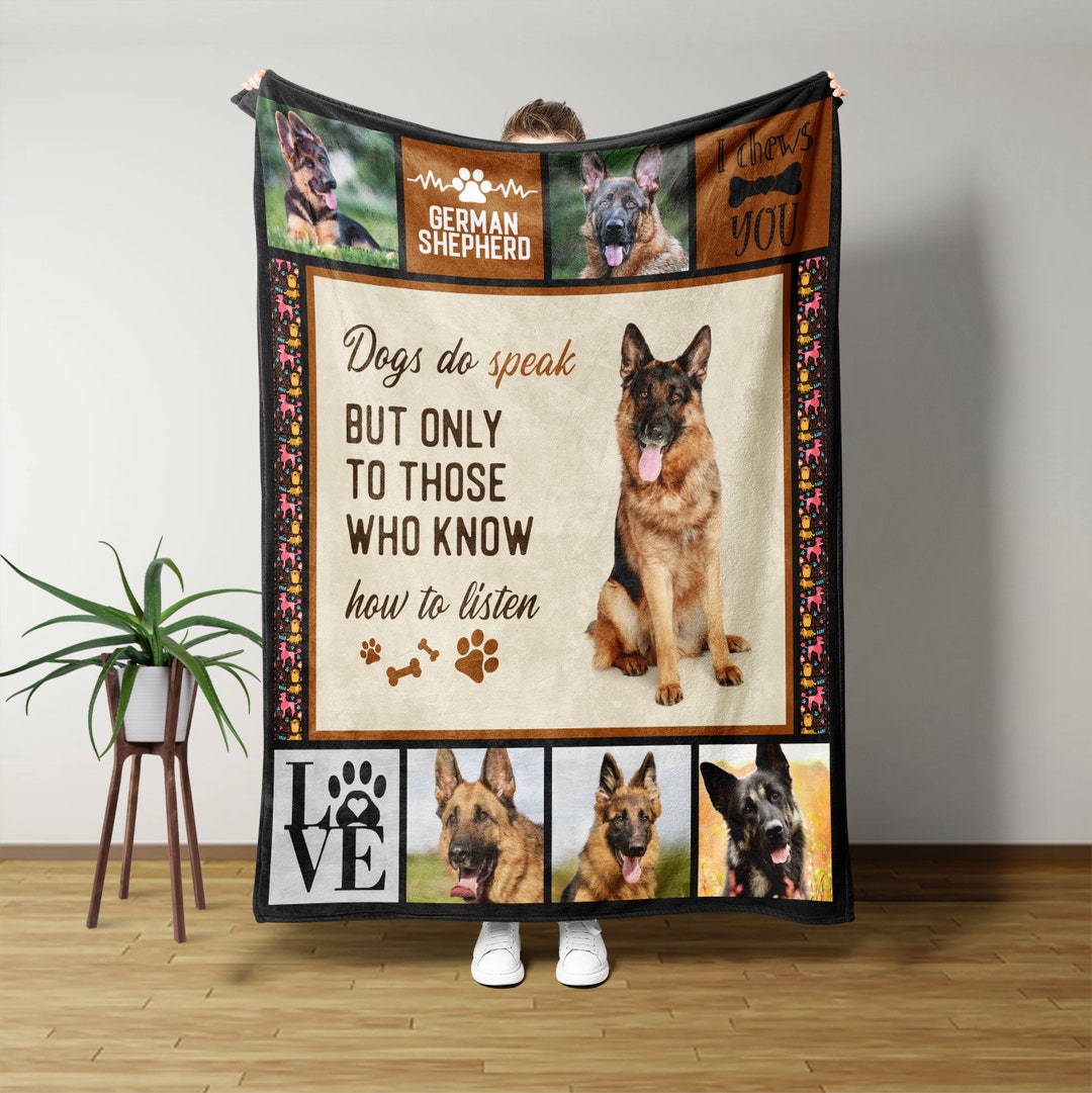 Personalized German Shepherd Blanket Quilt Bedding Set - Sofa Blanket