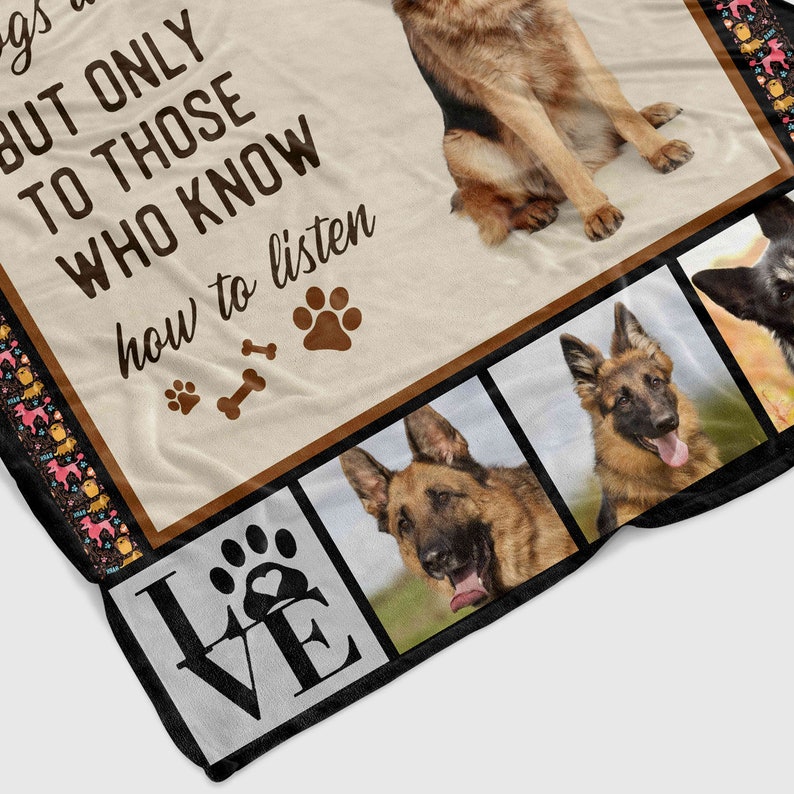 Personalized German Shepherd Blanket Quilt Bedding Set - Sofa Blanket - Image 2