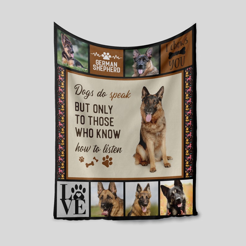 Personalized German Shepherd Blanket Quilt Bedding Set - Sofa Blanket - Image 3