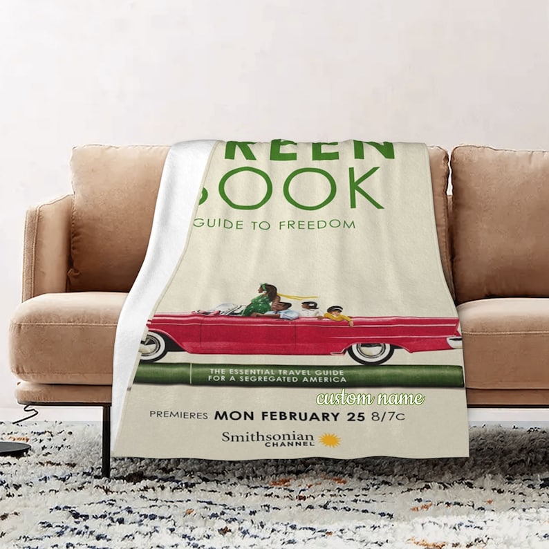 Personalized Green Book Quilt Blanket Bedding Set for Sofa and Living Room Decor - Image 2