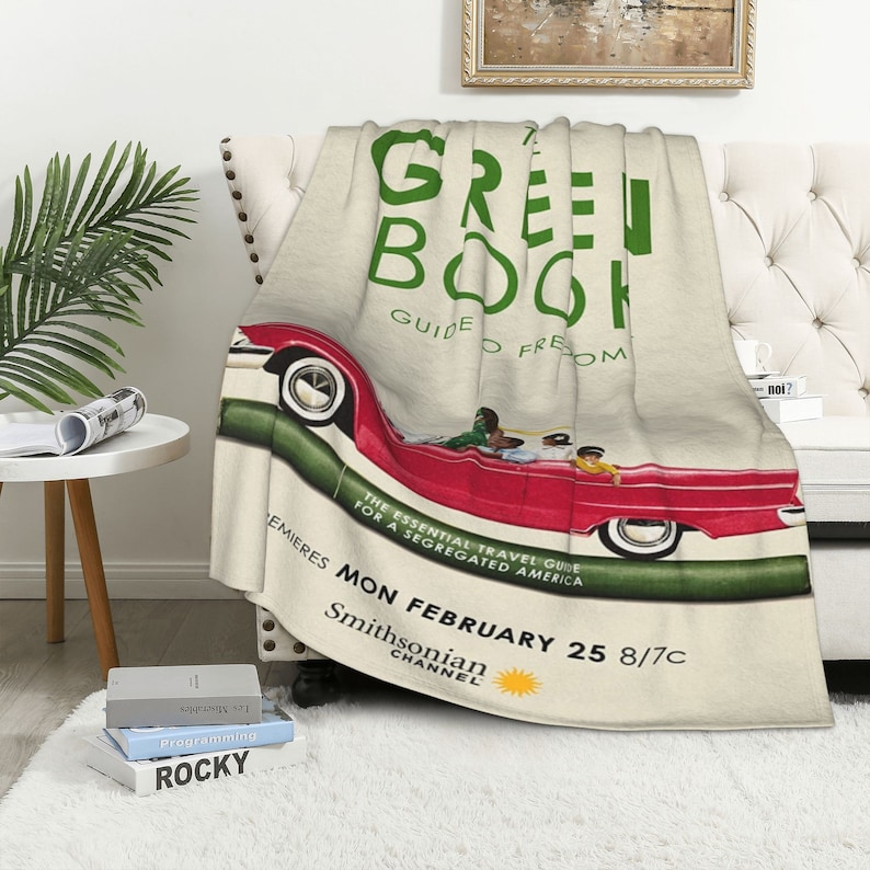 Personalized Green Book Quilt Blanket Bedding Set for Sofa and Living Room Decor - Image 4