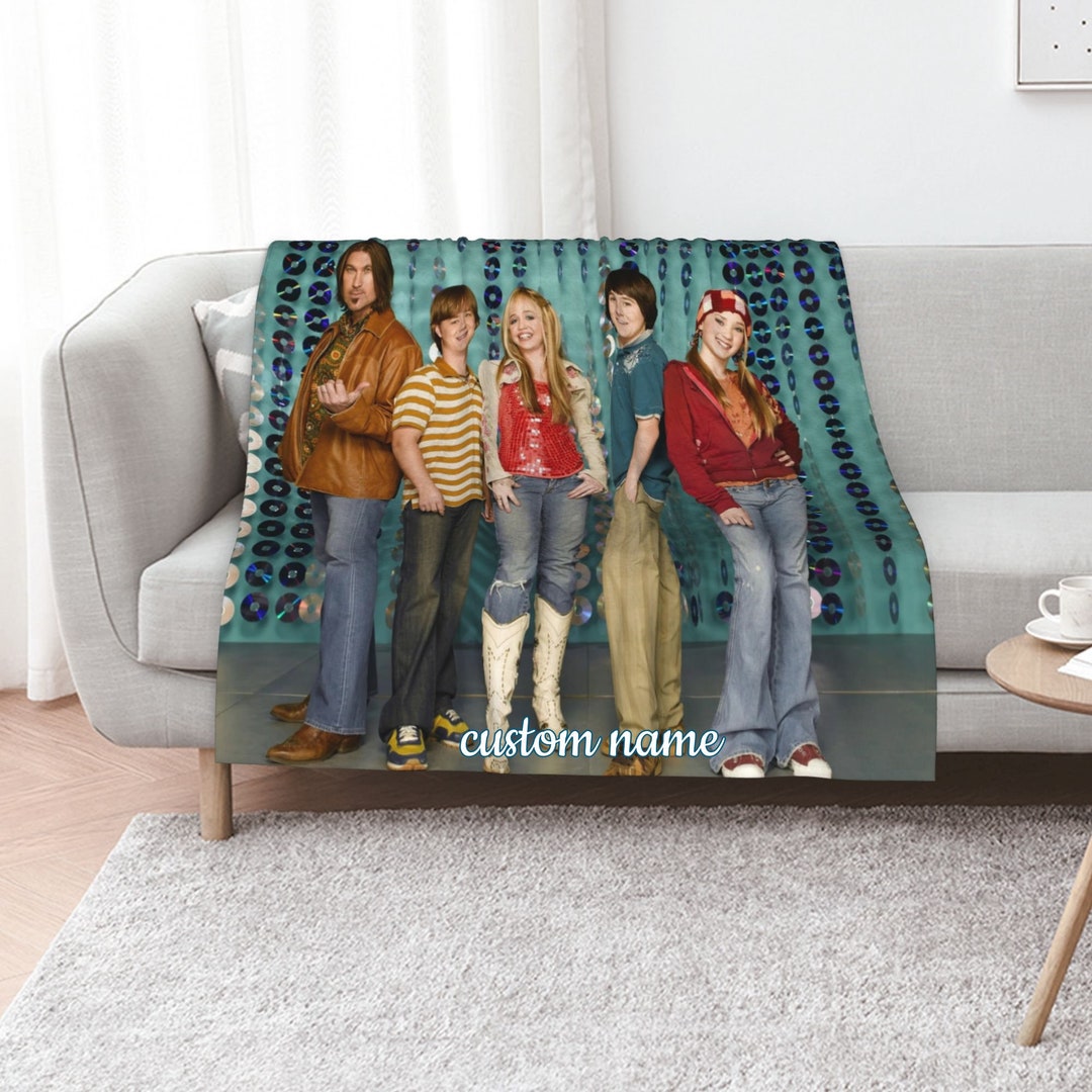 Personalized Hannah Montana Movie Quilt Blanket Set - Great Gifts for Family, Home Decoration, Sofa Blanket