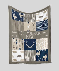 Personalized Hunting Quilt Blanket Bedding Set - Suitable for Picnic