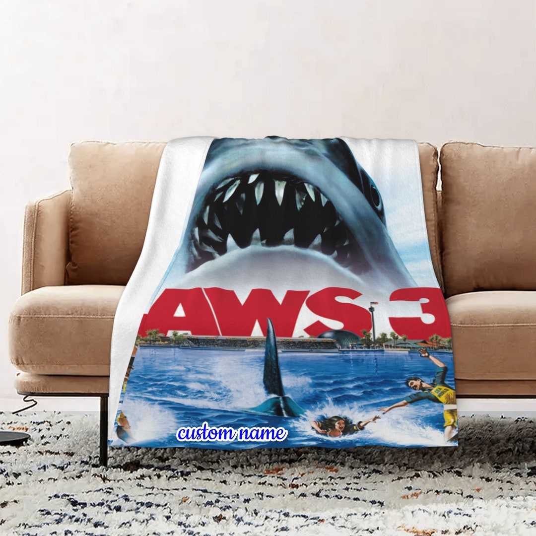 Personalized Jaws Quilt Blanket - Great for Bedroom Decor and Home Decoration