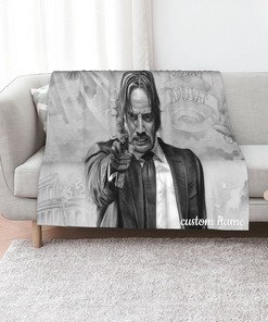 Personalized John Wick Quilt Blanket - Suitable for Home Decoration and Sofa Blanket