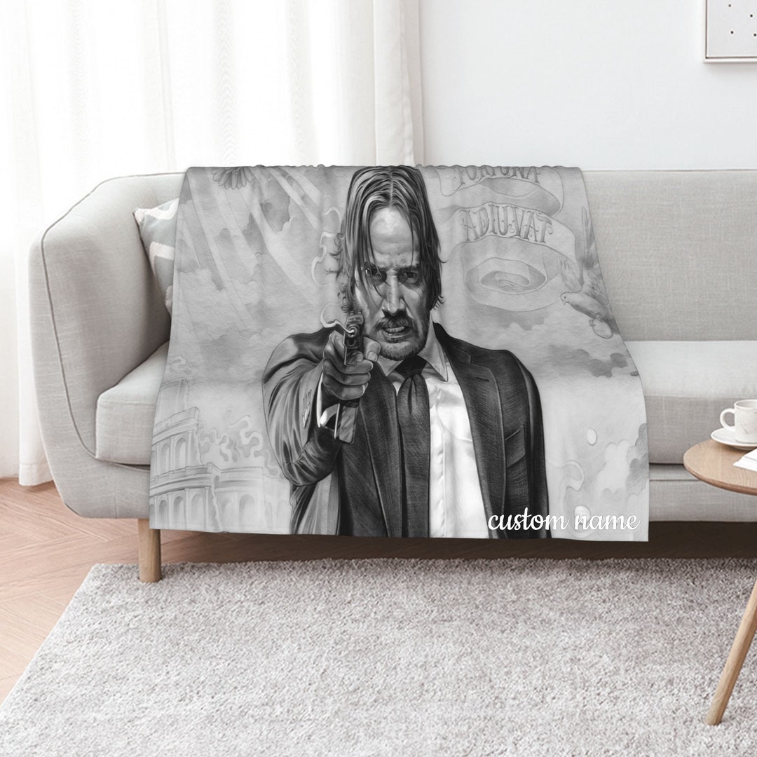 Personalized John Wick Quilt Blanket - Suitable for Home Decoration and Sofa Blanket