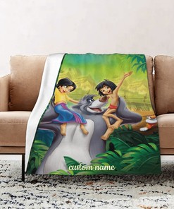 Personalized Jungle Book Quilt Blanket - Perfect for Home Decor & Great Gift for Family