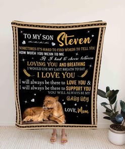 Personalized Lion King Family Quilt Blanket - Unique Gift for Kids, Home Decoration