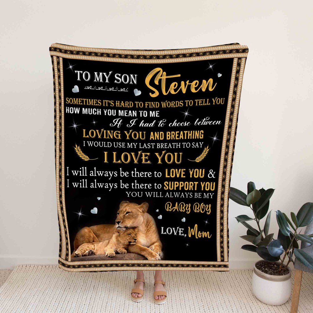 Personalized Lion King Family Quilt Blanket - Unique Gift for Kids, Home Decoration