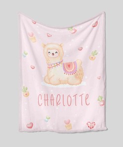 Personalized Llama Quilt Blanket - Great Christmas Gift